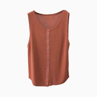 Eyelet Detail Knitted Tank Top