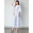 Stripe Wide-leg Jumpsuit