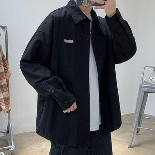 Long-sleeve Oversize Shirt Jacket