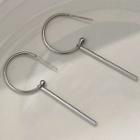 Bar Sterling Silver Dangle Earring 1 Pair - 1629 - Silver - One Size