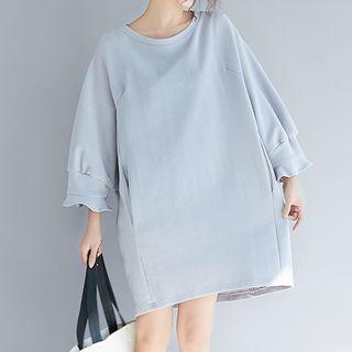 Puff Sleeve Sweatshirt Dress
