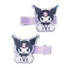 Kuromi Hair Clip W Mascot Set 2 Pcs 1 Set