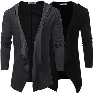 Open Front Panel Knit Cardigan