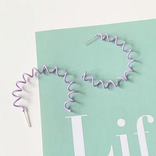 Swirl Open Hoop Earring