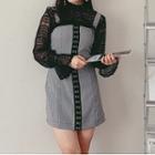 Long-sleeve Retro Lace Sheer Top