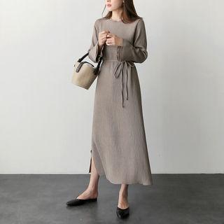Rib-knit Maxi Dress
