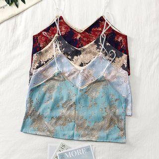 Sleeveless Lace Crop Top
