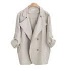 Roll-up Sleeve Button Coat