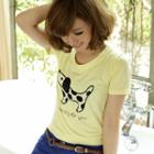 Short-sleeve Patterned T-shirt