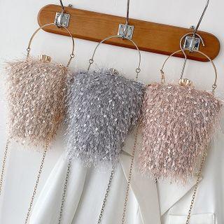 Fringed Chain Crossbody Bag