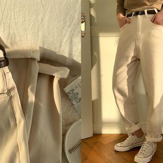 Brushed Fleece-lined Baggy Pants