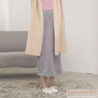 Pocket-accent Long Skirt