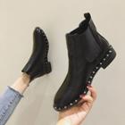 Studded Short Chelsea Boots
