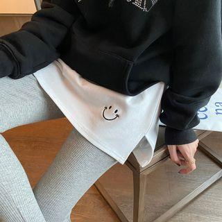 Mock Two-piece Leggings (various Designs)