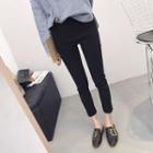 Plain Slit Pencil Pants
