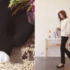 Lace-trim Balloon-sleeve Sweater