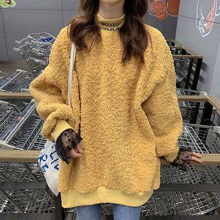 Mock-turtleneck Fleece Pullover