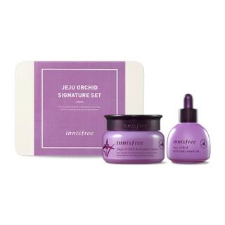 Innisfree - Jeju Orchid Signature Set (limited Edition): Enriched Cream 80ml + Enriched Cream Oil 30ml 2pcs