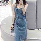 Short-sleeve Top / Frilled Strappy Sheath Dress