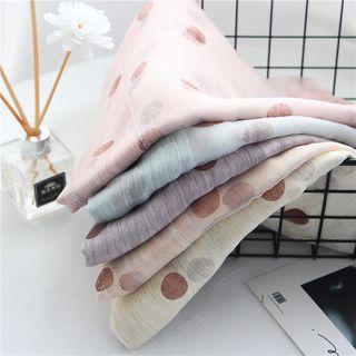 Polka Dot Chiffon Scarf