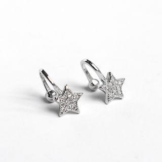 925 Sterling Star Ear Cuff 925 Sterling Silver - Star - One Size