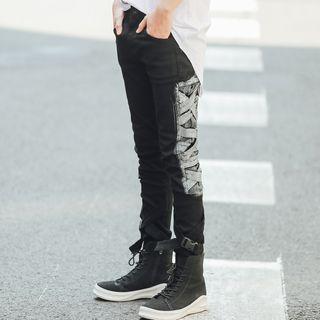 Print Slim-fit Jeans