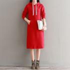 Hoodie Midi A-line Dress