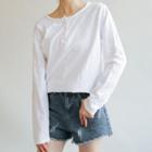 Henley Long Sleeve T-shirt White - One Size