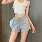 Plain Shorts Light Gray - One Size