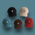 Cartoon Sheep Embroidered Corduroy Baseball Cap
