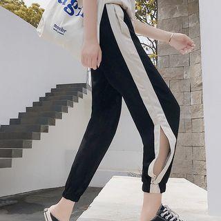 Quick Dry Two-tone Split Sweatpants
