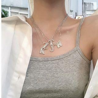 925 Sterling Silver Alphabet Necklace