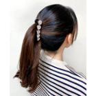 Button Trim Hair Claw (set Of 2 Types)
