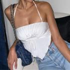 Mock Two-piece Long-sleeve Off Shoulder Top