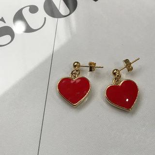 Heart Earrings Gold - One Size