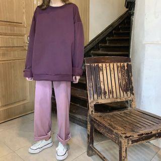 Oversize Pullover / Straight-fit Pants