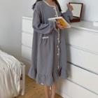 Couple Matching Long-sleeve Sleep Dress / Shirt + Lounge Pant/