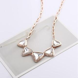 Crystal Triangle Necklace