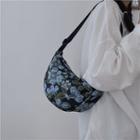 Floral Print Crossbody Bag Floral - Blue & Green - One Size