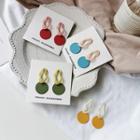 Geometry Disc Drop Earring