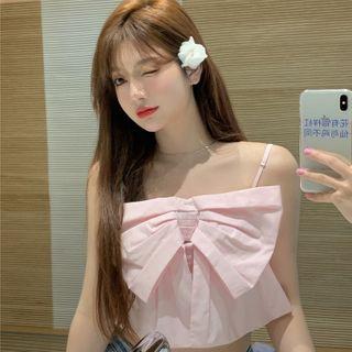 Bow Cropped Camisole Top
