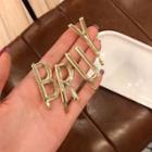 Alloy Lettering Hair Clip Hair Clip - Gold - One Size