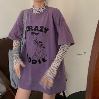 Long-sleeve Lettering T-shirt / Short-sleeve Printed T-shirt