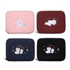 With Alice Series Embroidered Tablet Sleeve