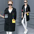 Pocketed Hooded Long Zip Jacket