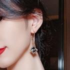 S925 Argyle Asymmetrical Stud Earring As Shown In Figure - One Size