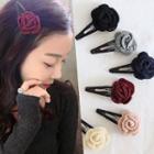 Knit Rosette Hair Clip