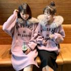 Furry Trim Hoodie / Hoodie Dress