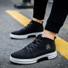Lace-up Logo Print Sneakers