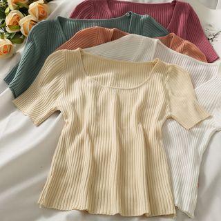Ribbed-knit Crop Top In 8 Colors